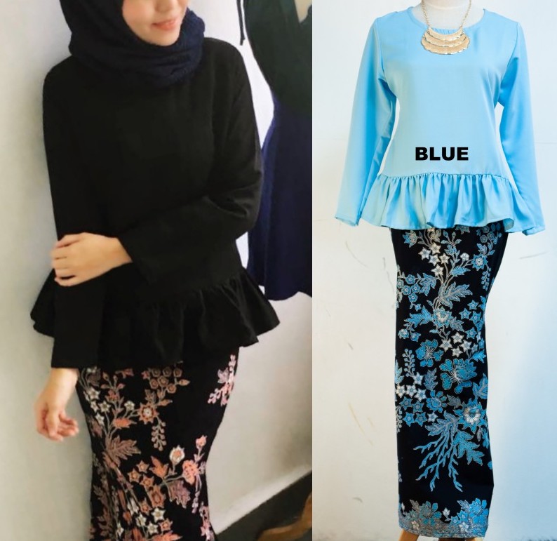 ND0004 Stylish Baju Kurung Blue