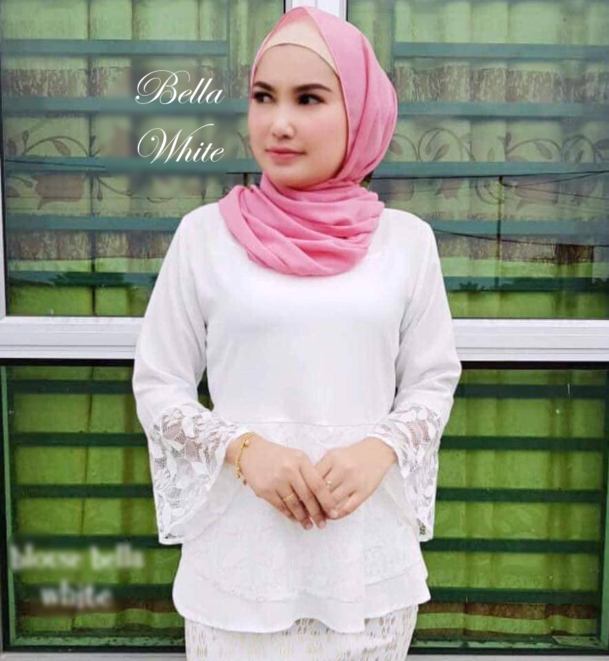 ND0005 Charming Peplum Top White