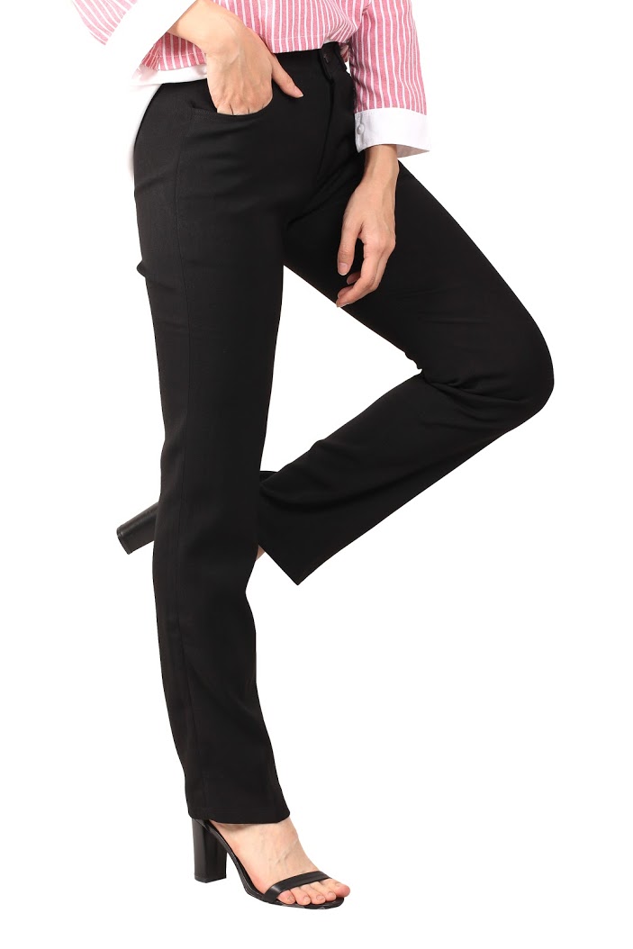 QA-448 Women Long Pants Black