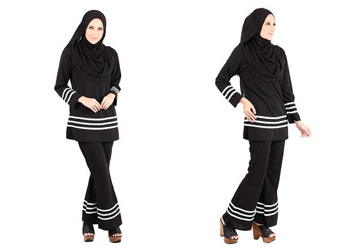 QA-455 Muslimah Set Wear Black