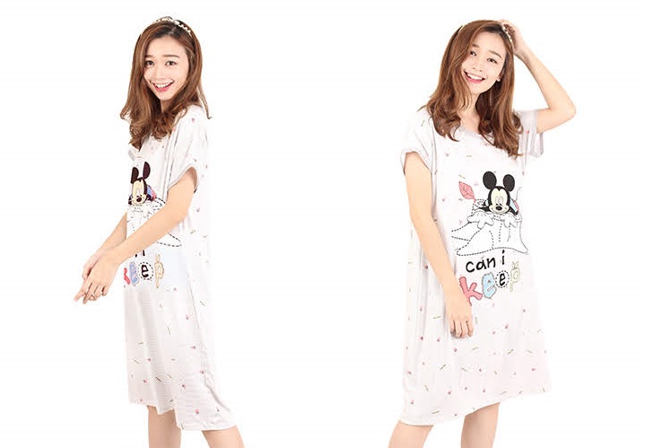 QA-464 Cute Mickey Sleepwear Grey