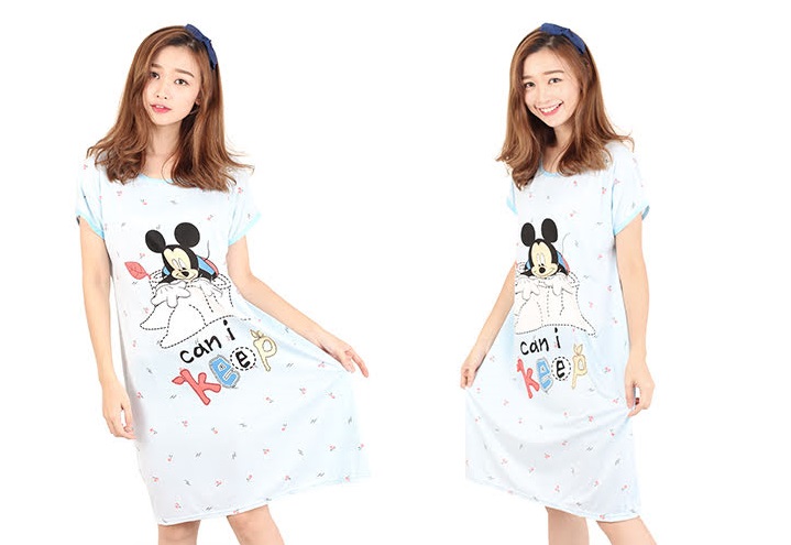 QA-464 Cute Mickey Sleepwear Light Blue