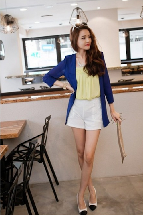 WJ21673 Lovely Chiffon Cardigan Blue