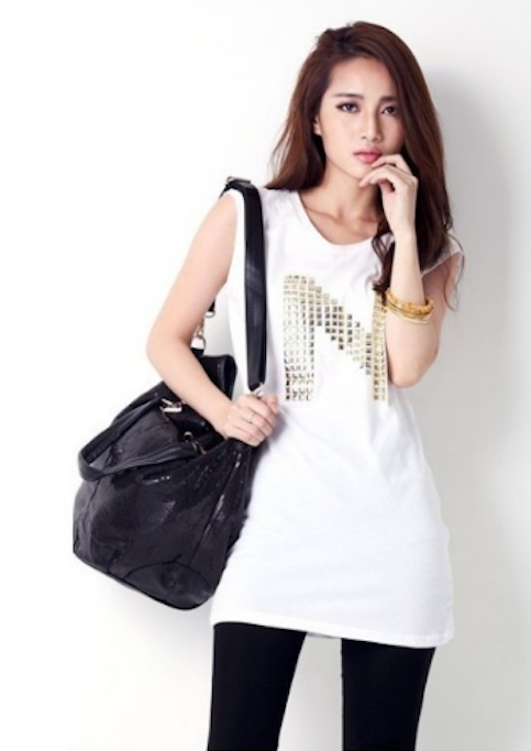 WD21681 Fashion Sleeveless Top White