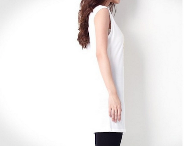 WD21681 Fashion Sleeveless Top White