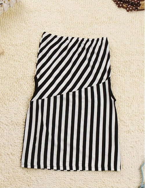 WD21683 Sexy Stripe Dress As Picture