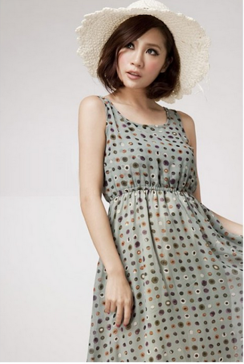 WD21694 Dainty Dot Dress As Picture