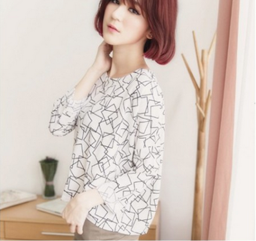 WT21696 Fashion Top White