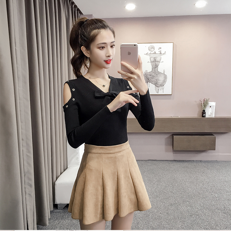 GW2281 Charming Knit Top Black