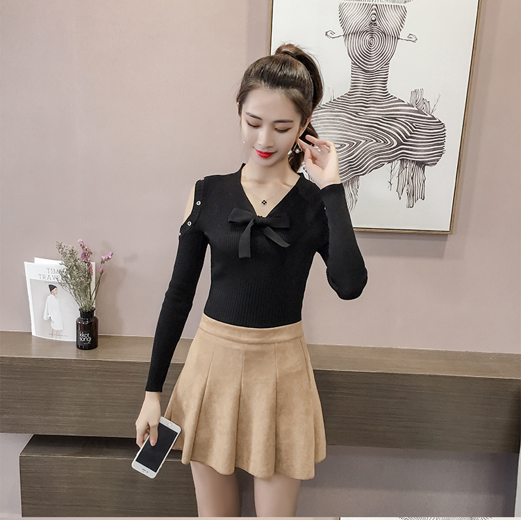 GW2281 Charming Knit Top Black