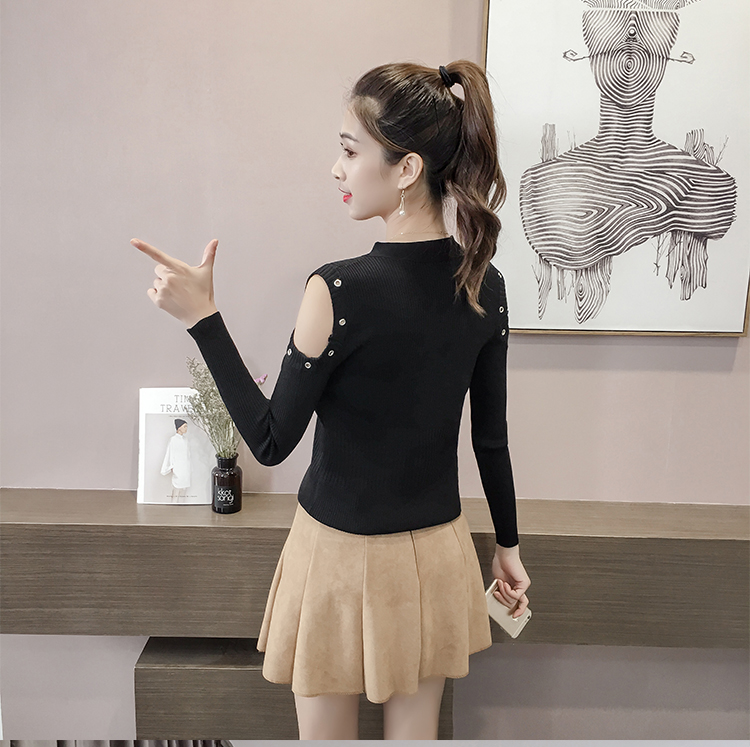 GW2281 Charming Knit Top Black