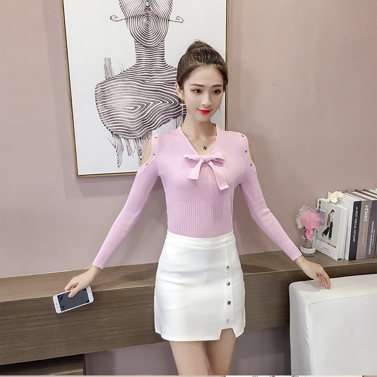 GW2281 Charming Knit Top Pink