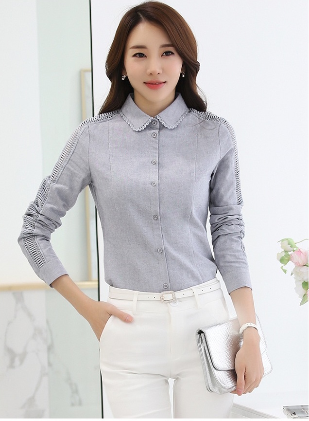 GW2285 Charming OL Top Grey