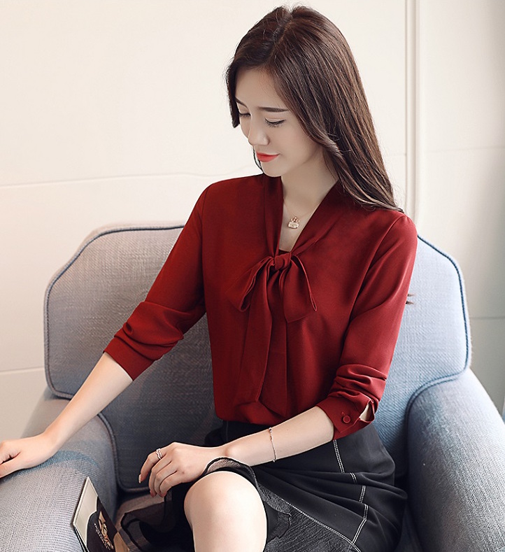 GW2287 Sweet Ribbon OL Top Maroon