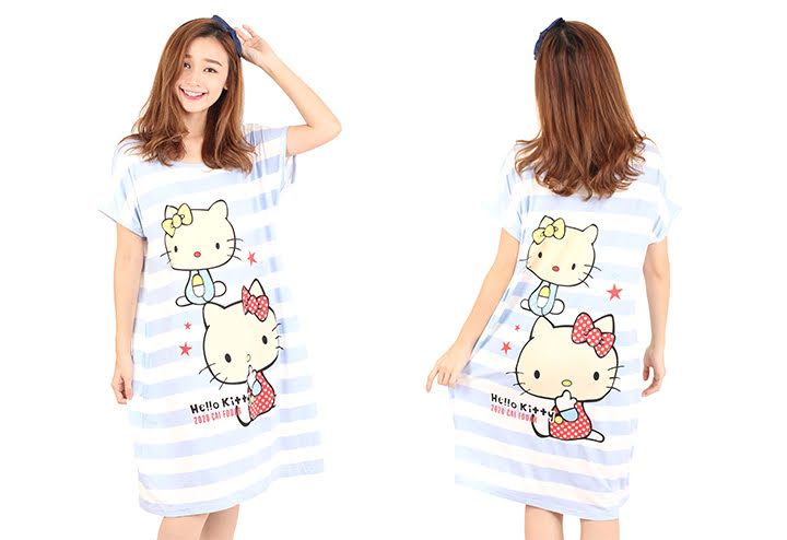 QA-465 Hello Kitty Sleepwear Light Blue