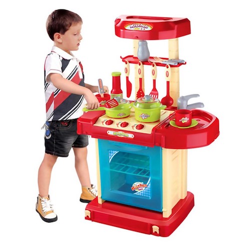 MK021 Kids Kitchen Toy Red