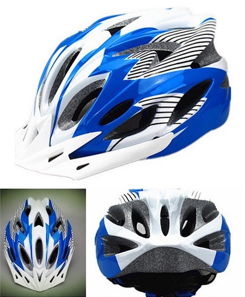 MK051 Cycling Helmet Blue White