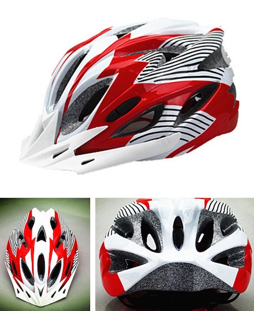 MK051 Cycling Helmet Red White