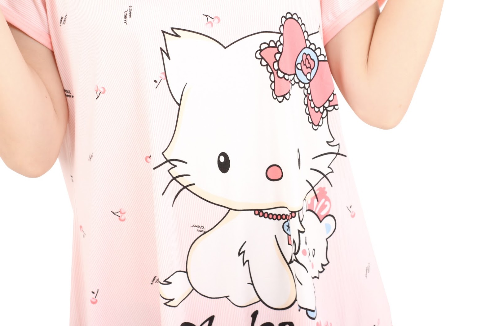 QA-466 Cute Kitty Sleepwear Pink