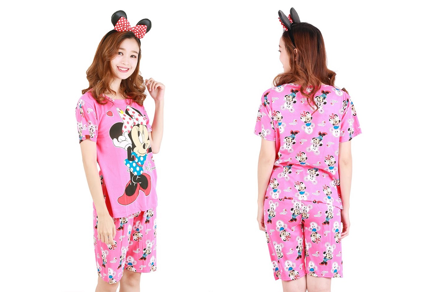 QA-471 Cute Cartoon Sleepwear Pink Minnie