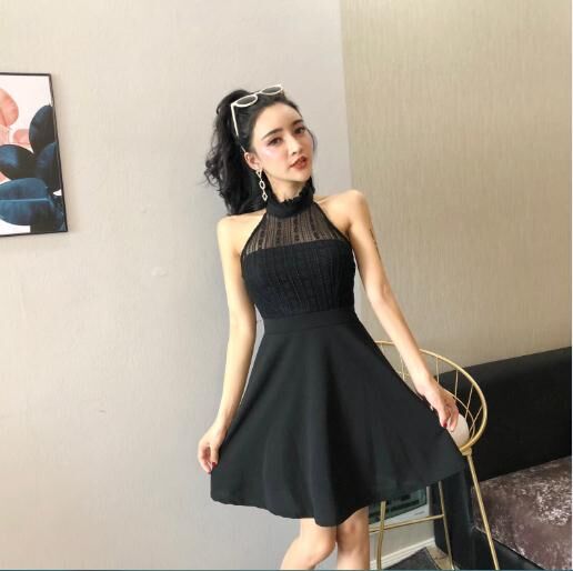 GW2301 Sexy Dress Black