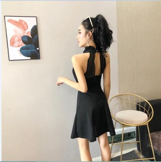 GW2301 Sexy Dress Black