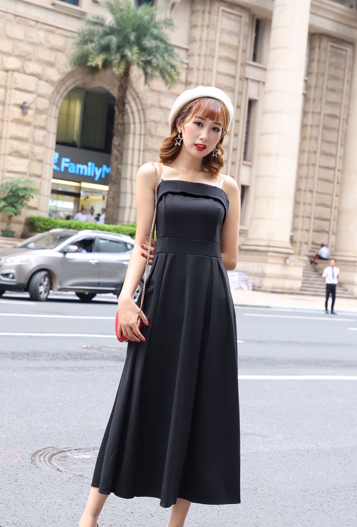 GW2313 Charming Off Shoulder Maxi Dress Black