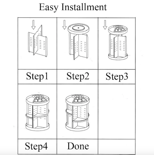 BL5031 Cosmetic Organizer 360℃ Rotation As Picture