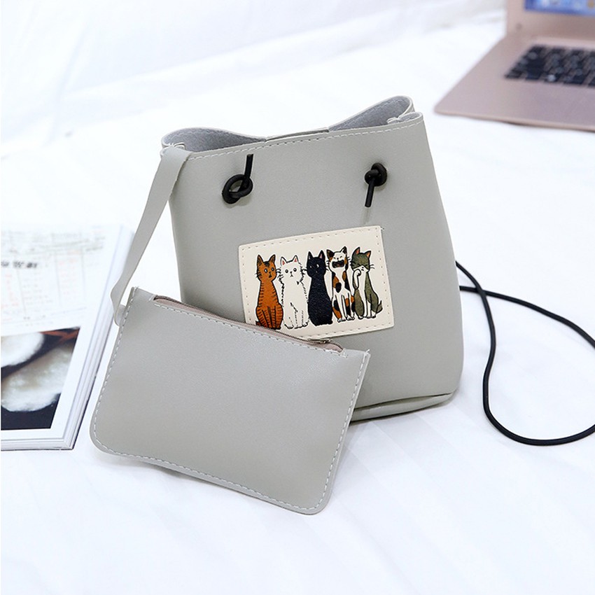 KW80378 Casual Cat 2 In 1 Bag Light Grey