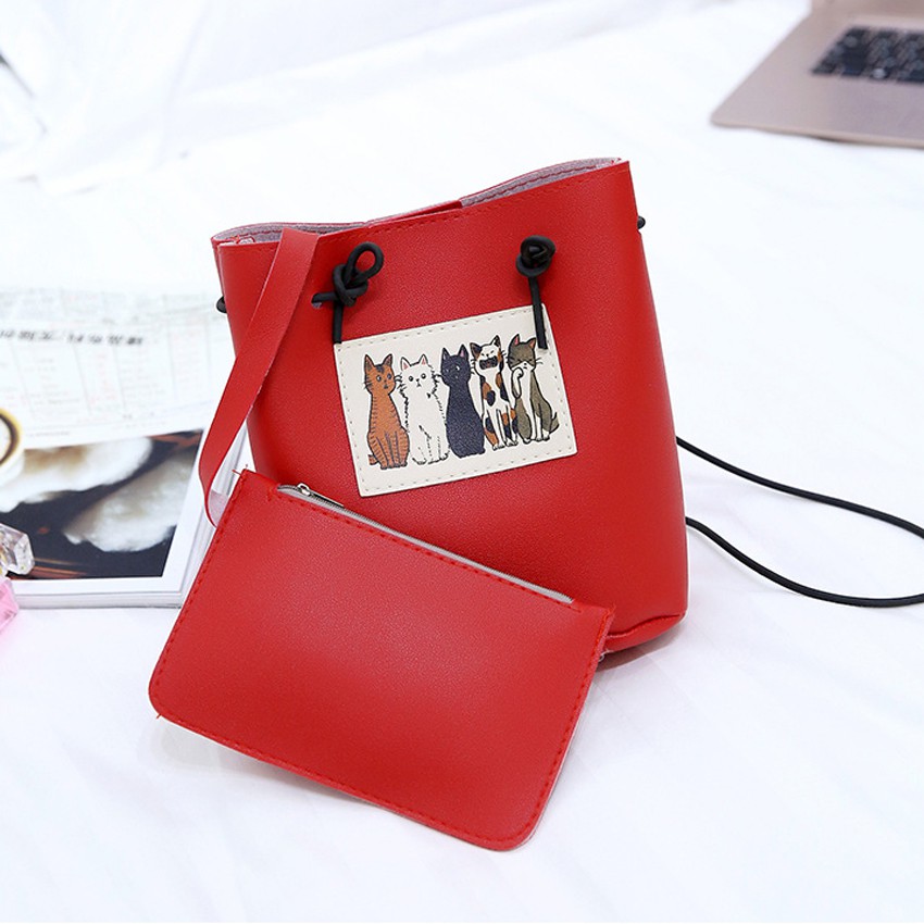 KW80378 Casual Cat 2 In 1 Bag Red