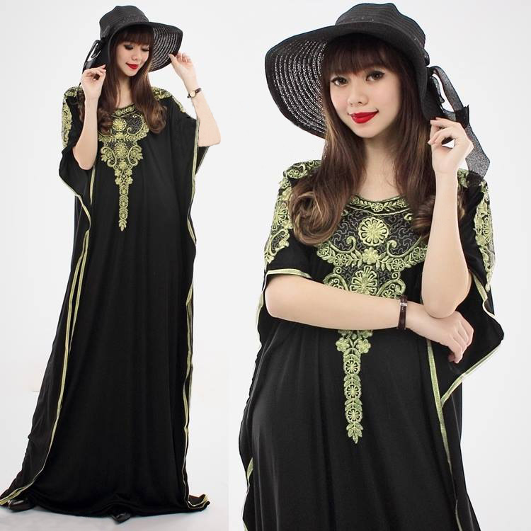 JW5001 Quality Batwing Dress Black