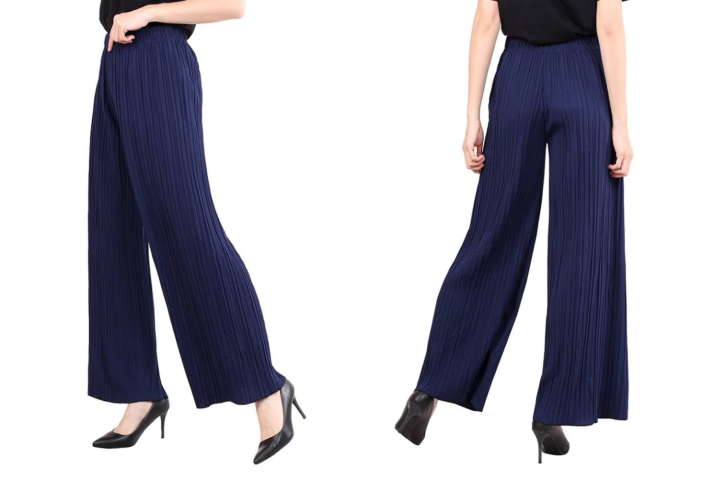 QA-476 Ladies Palazzo Pant Blue