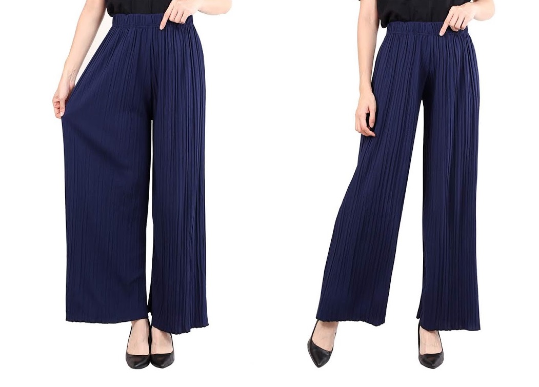 QA-476 Ladies Palazzo Pant Blue