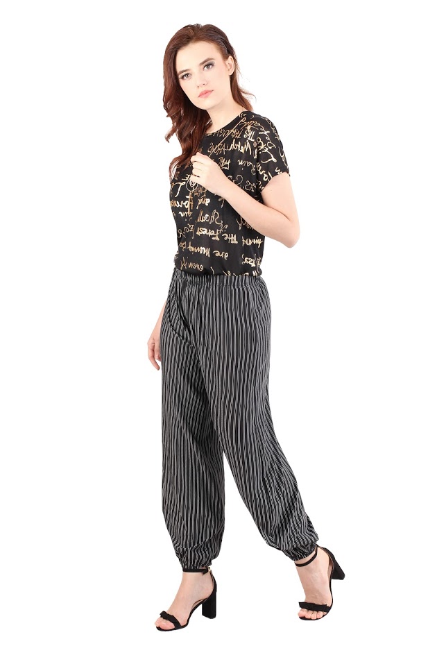 QA-477 Women Wide Pants Double