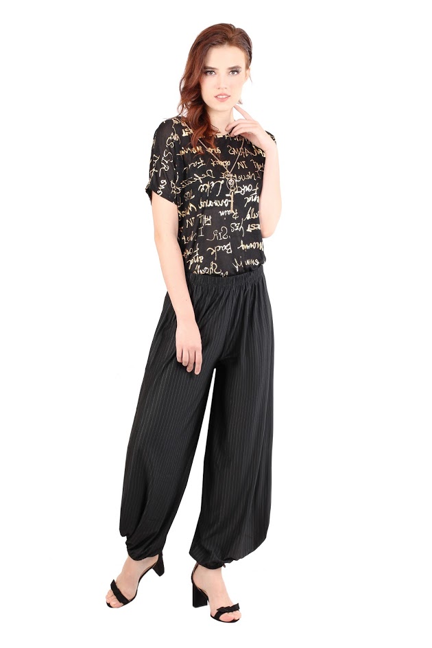 QA-477 Women Wide Pants Thin