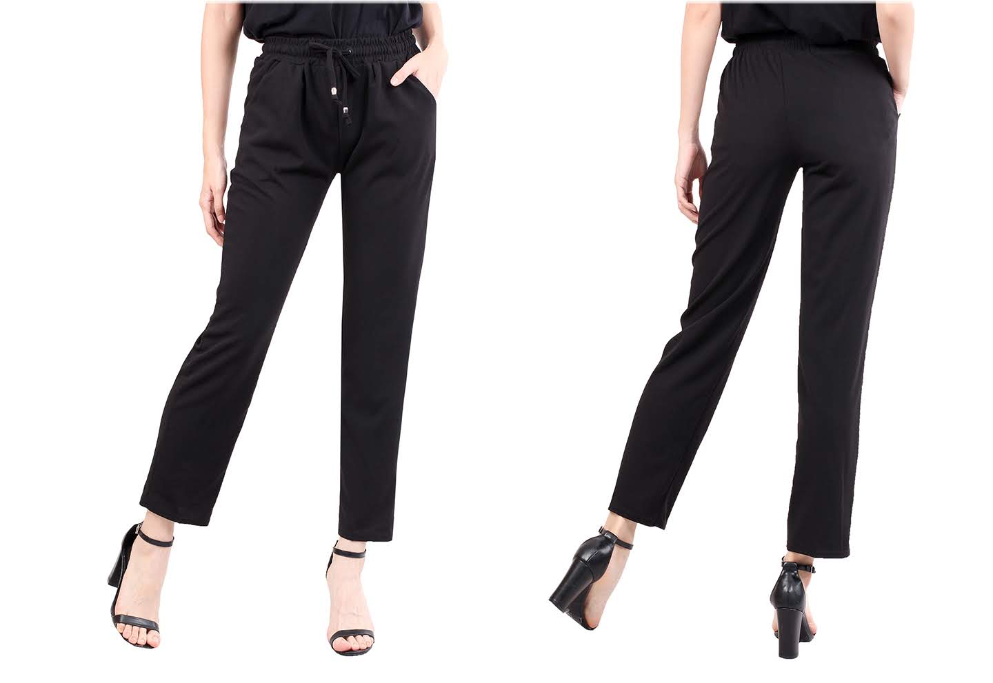 QA-478 Women Casual Pant Black