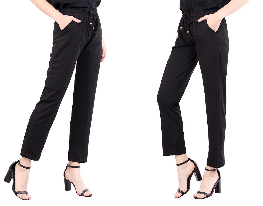 QA-478 Women Casual Pant Black