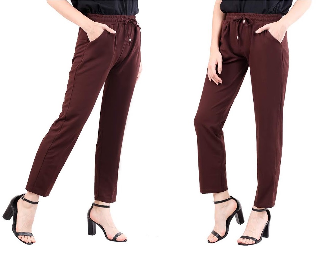 QA-478 Women Casual Pant Brown