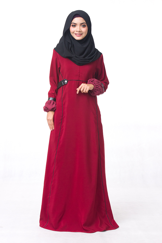 JW5033 Fashion Jubah Maroon