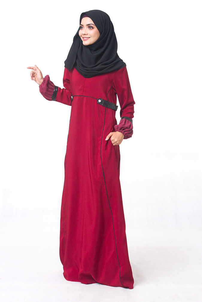 JW5033 Fashion Jubah Maroon