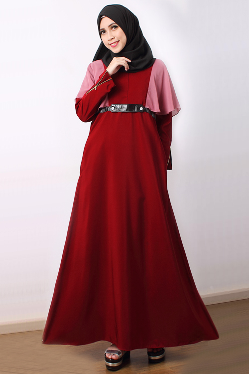 JW5036 Fashion Jubah Maroon