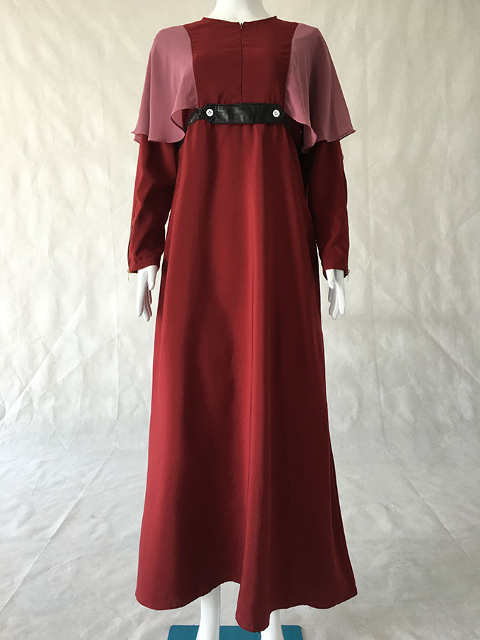 JW5036 Fashion Jubah Maroon