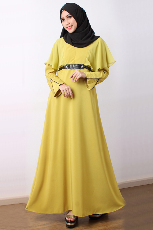 JW5036 Fashion Jubah Mustard