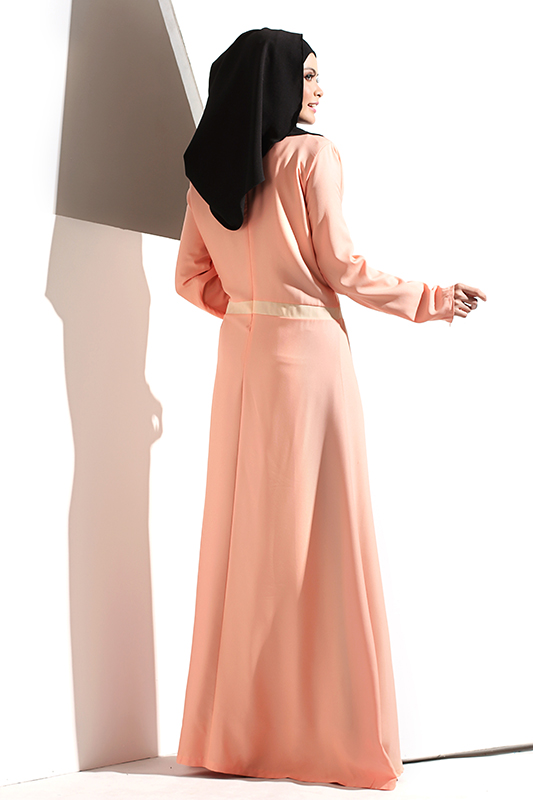 JW5041 Trendy Jubah Peach