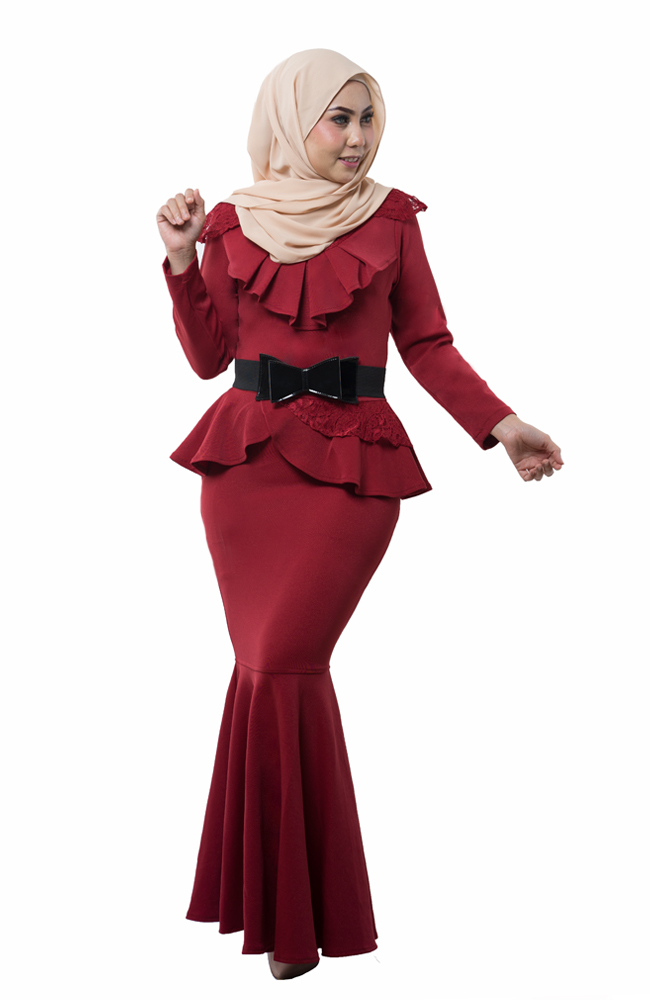 JW5045 Exclusive Dress Maroon