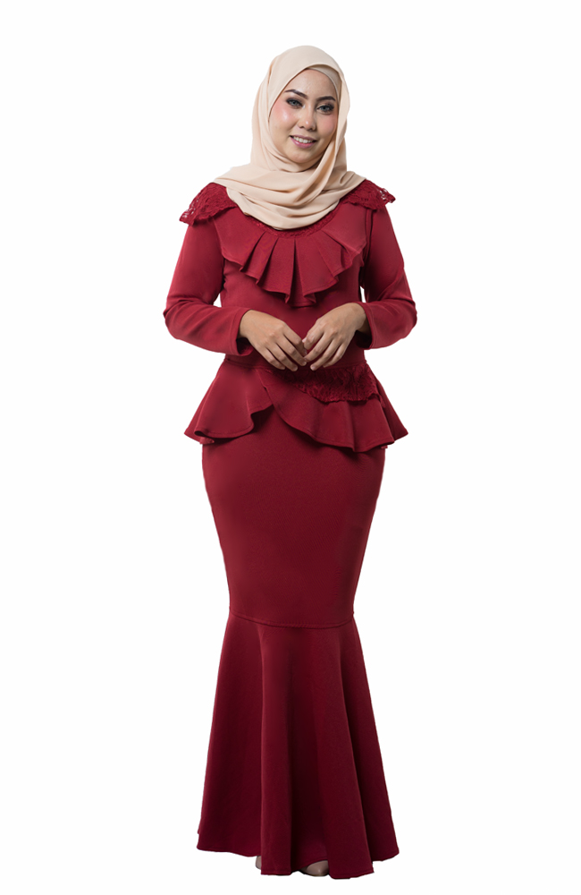 JW5045 Exclusive Dress Maroon