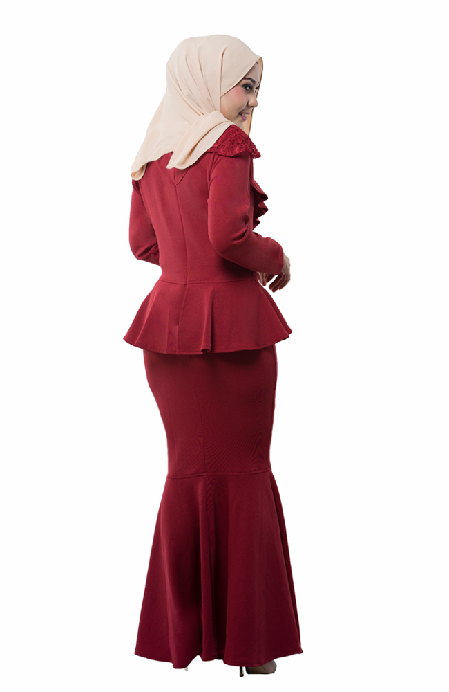 JW5045 Exclusive Dress Maroon