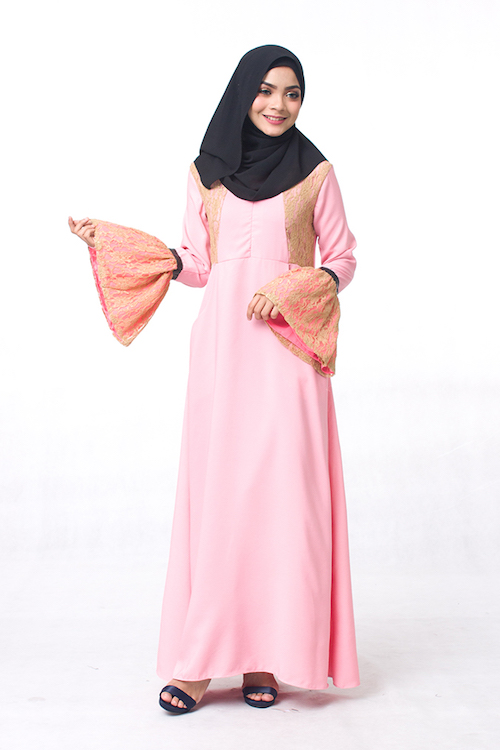 JW5050 Lovely Jubah Light Pink