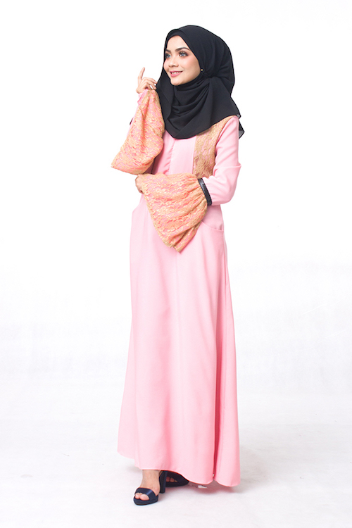 JW5050 Lovely Jubah Light Pink