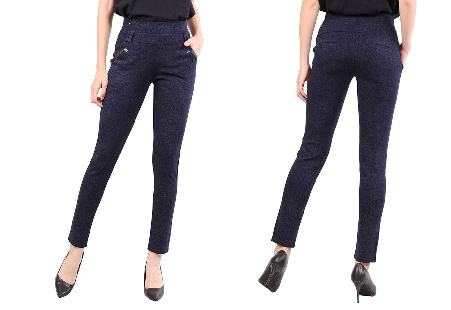 QA-480 Women Pants Navy Blue